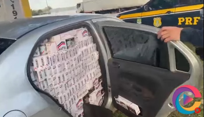 Laranjeiras - Durante perseguição na 277, contrabandista "joga" carro na mata